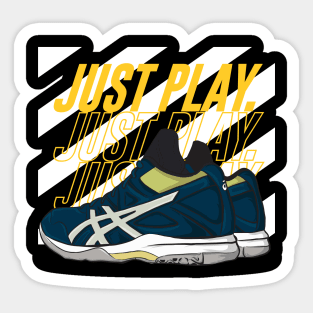 sports shoes illustration design Sticker